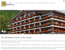 Tablet Screenshot of mirabeau-hotel.com